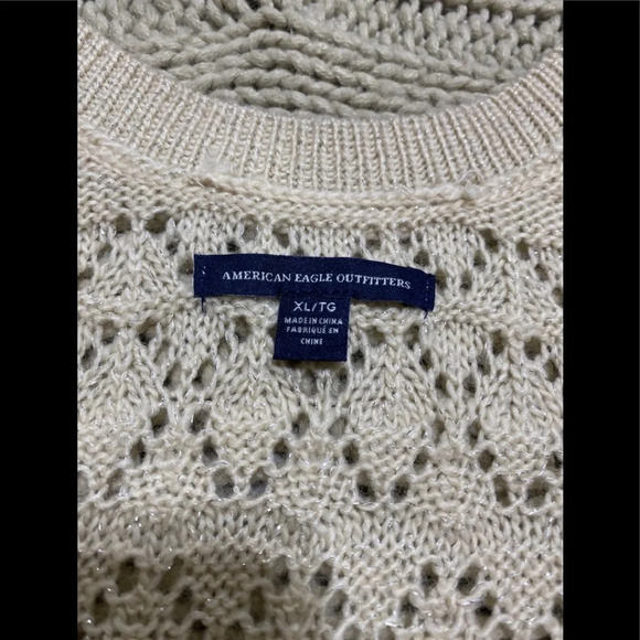 NWOT American Eagle Outfitters Open Knit Long Line Sweater - Picture 5 of 8